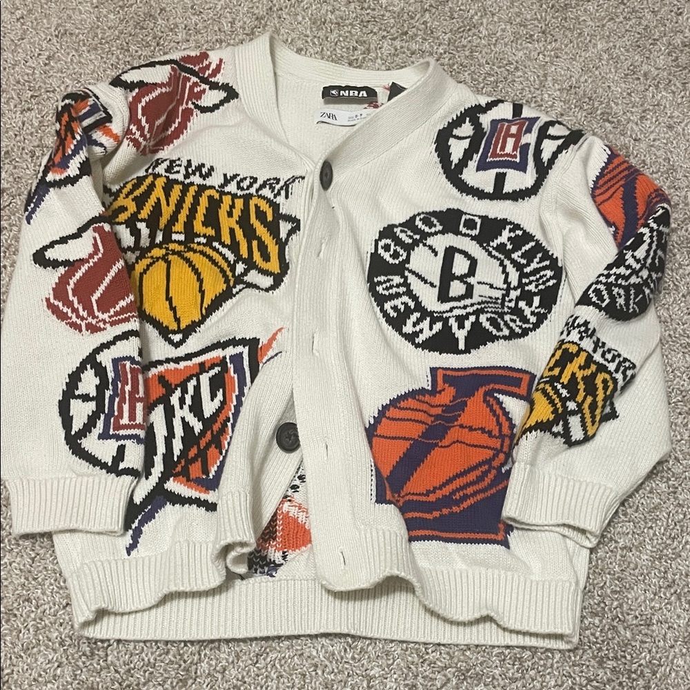 Zara Kids NBA Logo Cardigan